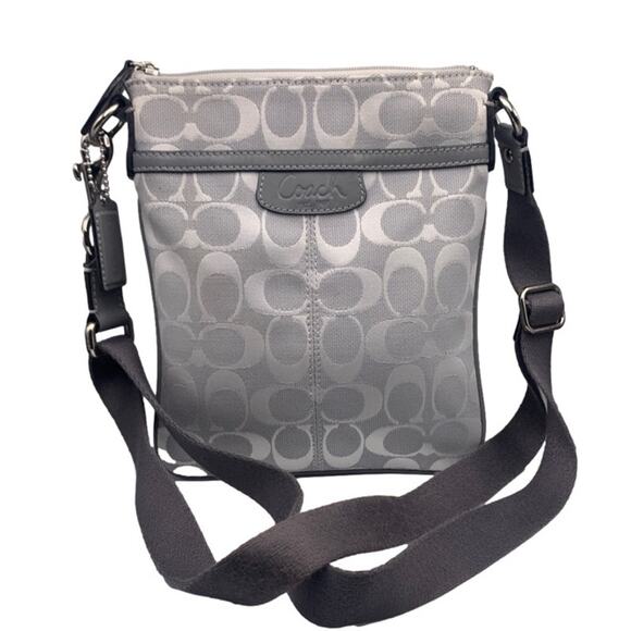 COACH Gray Signature Crossbody - Picture 7 of 10